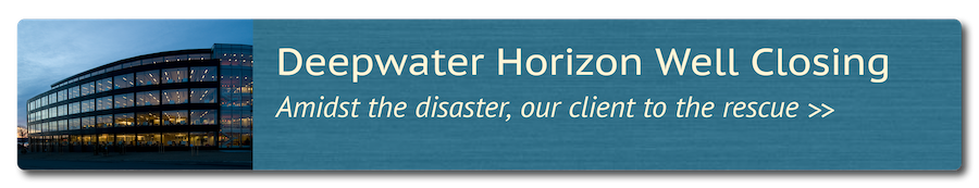 Image with text - Deepwater Horizon Well Closing