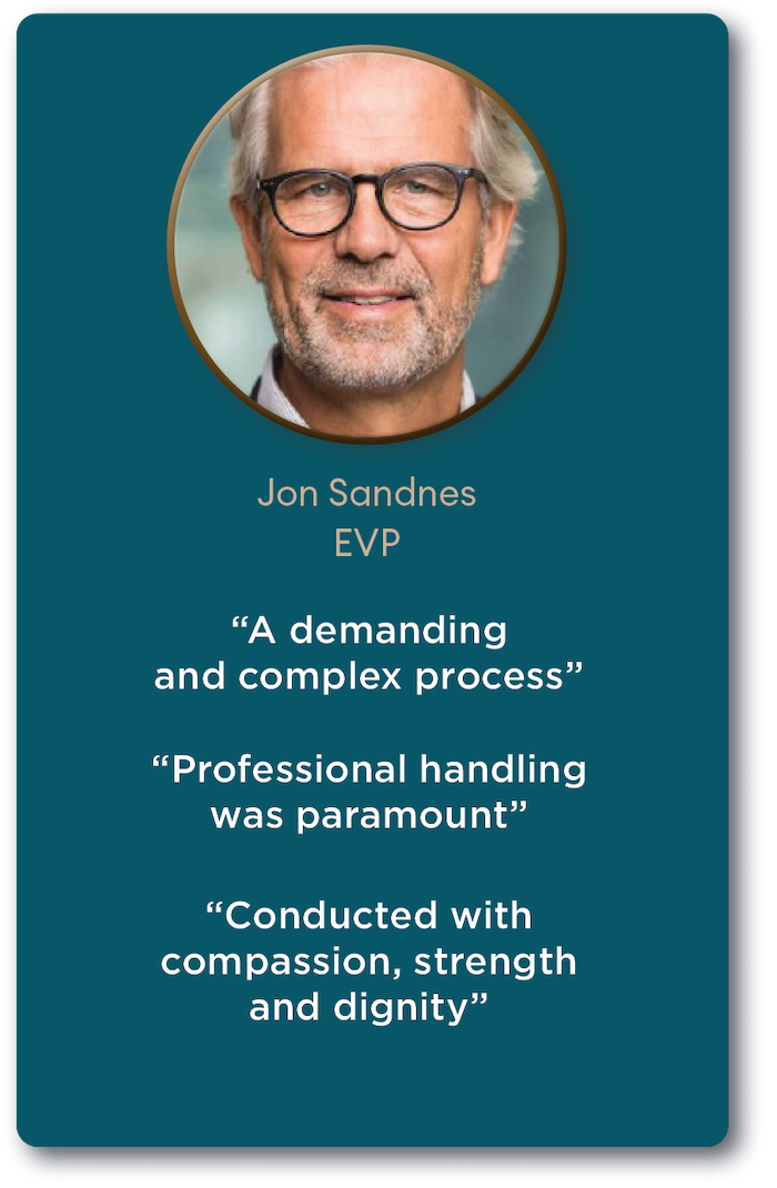 Conflict resolution testimonial by Jon Sandnes: 